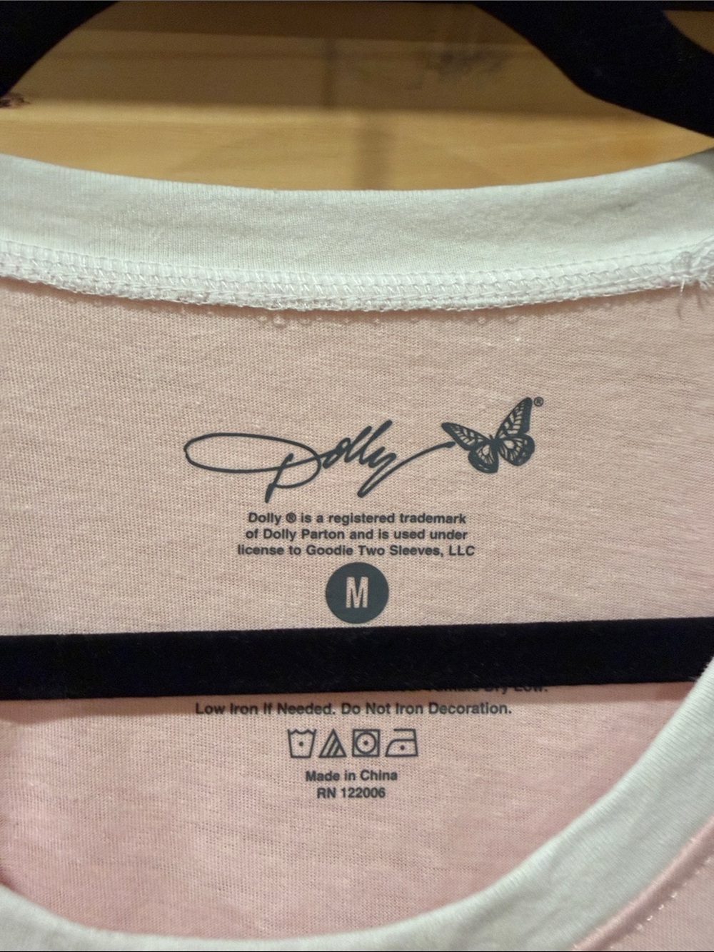 Pink Raglan Graphic Short Sleeve Tee - Dolly Parton Motif - Picture 2 of 7